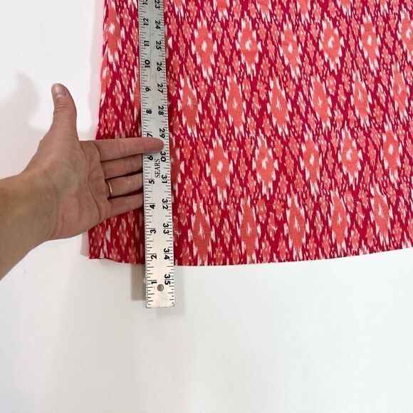 Joie Tank Shift Dress Women's Medium Silk Ikat Print Chest Pocket Lined Mini - Picture 3 of 9